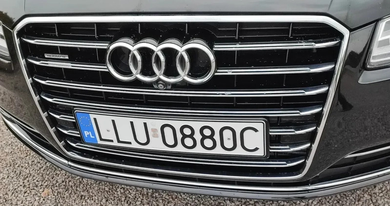 Audi A8 cena 127700 przebieg: 77200, rok produkcji 2015 z Łuków małe 379